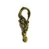 Porte-clés fait à la main Super fin rétro en laiton sirène crochet fermoir avec crâne et croix décoration cuir artisanat porte-clés FOB bricolage