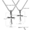 Pendentif Colliers Charme Croix Titane Acier Collier Inoxydable Pendentifs Hommes Femmes Amant Cadeau Couple Bijoux Religieux Drop Delivery Dhykg