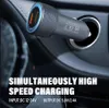 18W 15W Universal Car Cigarettändare Socket Adapter Snabbladdning PD USB C Car Charger QC3.0 Adapter Dual Port Car Charger