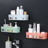 Mensole da bagno Organizer per mensole Adesivi per toilette Shampoo Gel Cestino portaoggetti Decorazione Angolo Doccia Accessori per rack 230607