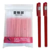 Ballpoint Pens 102pcslot Office Gel Pen Perill Set 05mm Blue Black Red Ink Grole для школьной записи канцелярские товары 230608