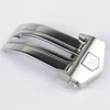 16 18 20mm Watch Band Rem Buckle Implementering Clasp Silver Högkvalitativ rostfritt stål Presenttag251o
