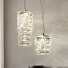 Lustres Led Cristal Pendentif Lumières 2023 Chambre Chevet Suspension Luminaire Salon Décoration Lampe Couloir Plafond Lustre