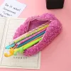 Lamb Cashmere Pencil Case Student Student Student Bag Worka Nowatorskie skrzynki z powrotem do szkolnych toreb JN08