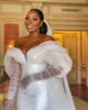 Свадебные платья африканской чернокожих девушек 2023 Сексуальные от плеча свадебные платья Aso ebi Plus Robe de Mariee