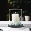 Castiçais Frascos Estilo Nórdico Transparente Estética Tealight Design Lanterna Velas Decorativas Decoração de Casa