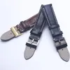 Bracelet de montre en cuir véritable noir marron bleu bracelet de montre bracelets souples pour bracelet Breitling homme 22mm avec Tools2187