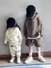 Mens Tracksuits Ess Family Matching Outfits Crianças Bebê Mulheres Com Capuz Meninas Meninos Parenting Roupas Criança Streetwear Designer Solto Amante