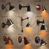 Wall Lamp Retro Loft Industrial LED Foldable Modern Adjustable Handle Metal Rustic Lighting Fixtures