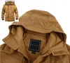 Jaquetas masculinas primavera m65 roupas táticas do exército dos eua jaqueta militar trincheira com capuz masculino outono casaco masculino