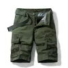 Shorts pour hommes été Camouflage Cargo hommes kaki survêtement militaire coton décontracté ample plusieurs poches