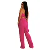 Calças femininas de duas peças sexy conjunto plissado feminino para festa clubwear tops de espartilho curto e roupas de clube noturno com cordão longo conjuntos combinando