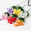 Decorative Flowers Fake Flower Useful Realistic Faux Silk Wedding Decor Artificial Iris Decoration