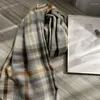 Scarves 2023 Fashion Thickened Scarf South Korea Sweet Plaid Shawl Keep Warm Wholesale