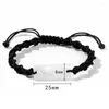 Strand gros naturel blanc croix coquille Bracelets nacre corde tissé Bracelet pour femmes hommes à la main porte-bonheur Bracelet