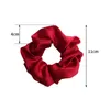 Andra nyaste koreanska kvinnliga eleganta siden Elastics Hair Band Solid Color Scrunchies Ties Ladies Ponytail Hold Accessories 2023 R230608