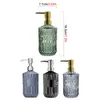 Liquid Soap Dispenser Glass Lotion Bottle Manual Press Soap Dispenser Bottle Fillable Shower Gel Shampoo Container Bodles For Badrum Kök 230607