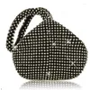 Bolsas de noite femininas com strass bolsa triângulo brilhante para festa de formatura dos anos 1920 bolsa vestidos de casamento