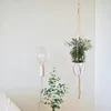 Planters Pots Macrame Handmade Plant Hanger Baskets Flower Holder Balcony Hanging Planter Basket Decor Lifting Rope Home Garden Supplies 230607