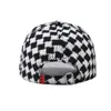 Ball Caps FS 2023 British Baseball Cap for Men Stylowe czarne białe kratę Caps Streetwear Snapback Hip Hap Hat Bones Masculino J230608
