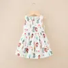 Meisjes Jurken 17 Jaar Baby Mouwloze Bloemenprint Kleding Kids Zomer Prinses Jurk Kinderen Party Ball Pageant Outfit 230607