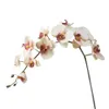 110cm 11 kafa ipek orkide phalaenopsis çiçekler diy düğün çiçek buket yapay bitkiler sahte çiçekler ev dekor