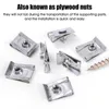 Upgrade Upgrade 10PCS U Nut Kit Stainless Steel WithThreaded Nut Clip for Car Motorcycle Truck Bumper Auto Fender Fastener Rust Protection Clip