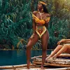 Kvinnors badkläder Indigenous African Totem Etnisk stil ihålig ut bikinis hög midja delad baddräkt 2023 sommar simning 230608