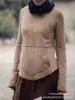 Women's Hoodies Kalenmos Retro Casual Women Sweatshirts Tribal Print Round Neck Long Sleeve Pocket Medieval Slim Gothic Hedging Woman