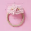 Hair Accessories Flower Elastic Headband Lovely Princess Baby Pink Floral Kids Band R230608