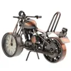 Wandklokken Motorfiets Klok Ijzer Ambachtelijke Versiering Vintage Decor Thuis Desktop Land Decoratief Model Tafelblad