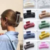 Dangle Chandelier New Frosted Plastic Hair Claw للنساء الفتيات ظهر رأس قصات القرش مقاطع القرش كبيرة الحجم تسرع السلطعون باريتس الشعر Z0608