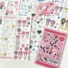 Blocnotes SKYSONIC BOBO Coral Volledige set serie Decoratieve stickers Sweet Girl Sub Koreaans DIY Sticker Journal Junk Agenda Stationery Suppl 230608