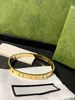 Premium Brand Jewelry Bangle uomo donna Luxury Bangle Design classico Incidere la lettera G Bracciale Designer Selected Girl Gift Love Will Never Fade Y23107