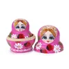 Conjunto de brinquedos pintados à mão de 10 camadas para aninhamento de enfeites de boneca russa Matryoshka 230607