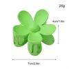 Andra nya kvinnor flickor söta godisfärger Big Flower Plastic Hair CLS Sweet Holder Clip Hairpin pannband Fashion Accessories R230608