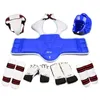 Equipamento de proteção Taekwondo Glvoes Karate Body Protector Gear adulto Crianças crianças Jockstrap Arm Shin Guard Capacete Capacete de Treinamento do Capacete Equipamento 230607