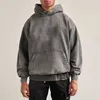 Sweats à capuche pour hommes été personnalisé surdimensionné coton uni blanc hommes pull unisexe en vrac grande taille et sweat-shirts