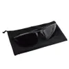 Coupes de lunettes de soleil 100pcs 9 * 17cm Black Microfiber Lunettes de soleil Pagnières de lunettes de lune