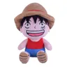 En gros mignon visage souriant chapeau de paille peluche dessin animé pirate roi poupée enfants jeu compagnon de jeu festival cadeau chambre décoration