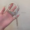 Baumeln Kronleuchter Schmetterling Quaste Haarspangen für Frauen Perle Kristall Haar Klaue Clip Mode Haarnadel Shaking Move Shark Krabbe Clip Haar Zubehör Z0608