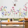 Adesivos de parede de flores para casa, quarto, decoração, pôster, quarto, adesivo, papel de parede, móveis de parede, porta, interior, decoração, faça você mesmo