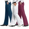 Calças masculinas Spring Flared Calças formal Bell Bottom Dance Branco Terno Tamanho 28 30 31 32 33 34 36 37 230608