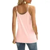 Kvinnors blusar Kvinnor Tank Top Lace Stitching Lady T-shirt snabb torr sommarkamisol