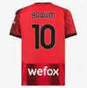 23 24 MILANS IBRAHIMOVIC GIROUD Camisetas de fútbol 2023 2024 THEO BRAHIM TONALI 4ta camiseta ROMAGNOLI R.LEAO S.CASTILLEJO KESSIE hombres y niños Uniforme de camiseta de fútbol