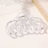 Other Transparent Hollow Hair Clips Crab Women Girls Accessories Solid Color Big Size Plastic Cls Korean Acrylic Barrette R230608