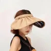 Chapéus de Aba Larga Bucket Black Rubber Shell Hat Dupla Finalidade Aro de Cabelo Guarda-Sol Feminino Proteção Solar Radiação Ultravioleta Topo Aberto Ao Ar Livre 230608