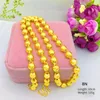 Chaînes HOYON bijoux pour hommes collier de perles rondes couleur or jaune 18 K solide brillant bouddha perle breloque pour mariage