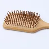 Ahşap bambu saç tarağı sağlıklı kürek fırçası saç masajı fırçası saç fırçası tarak saç derisi saç bakımı sağlıklı taraklar styler stil aracı