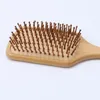 Pettine per capelli in bambù in legno Spazzola per paddle sana Spazzola per massaggio per capelli Spazzola per capelli Pettine Cura dei capelli per cuoio capelluto Pettini sani Styler Styling Tool